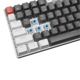 คีย์บอร์ดเกมมิ่ง SIGNO E-Sport Mechanical MOBILUS KB-723 White/Gray - Blue Switch