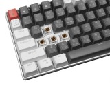 คีย์บอร์ดเกมมิ่ง SIGNO E-Sport Mechanical MOBILUS KB-723 White/Gray - Brown Switch