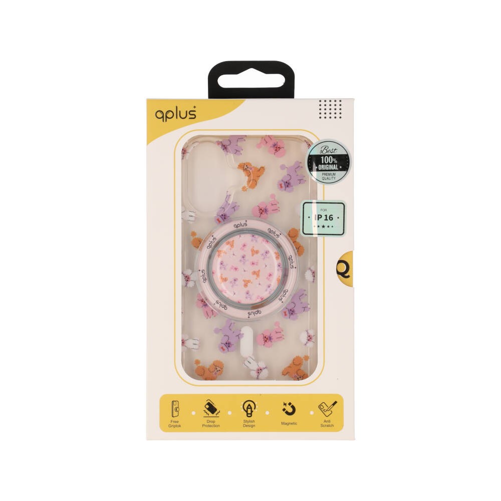 เคส QPLUS iPhone 16 Puddle Pop with Magnetic Griptok