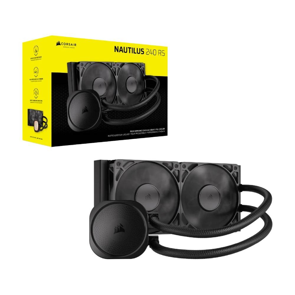 ชุดระบายความร้อนซีพียู Corsair NAUTILUS 240 RS Black (CW-9060088-WW) CPU Liquid Cooler