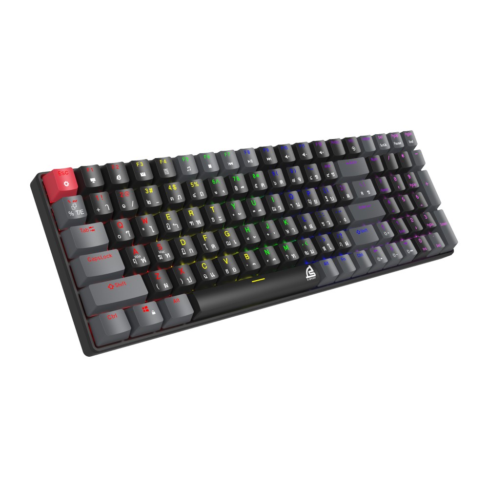 คีย์บอร์ดเกมมิ่ง SIGNO E-Sport Mechanical MOBILUS KB-723 Gray - Brown Switch