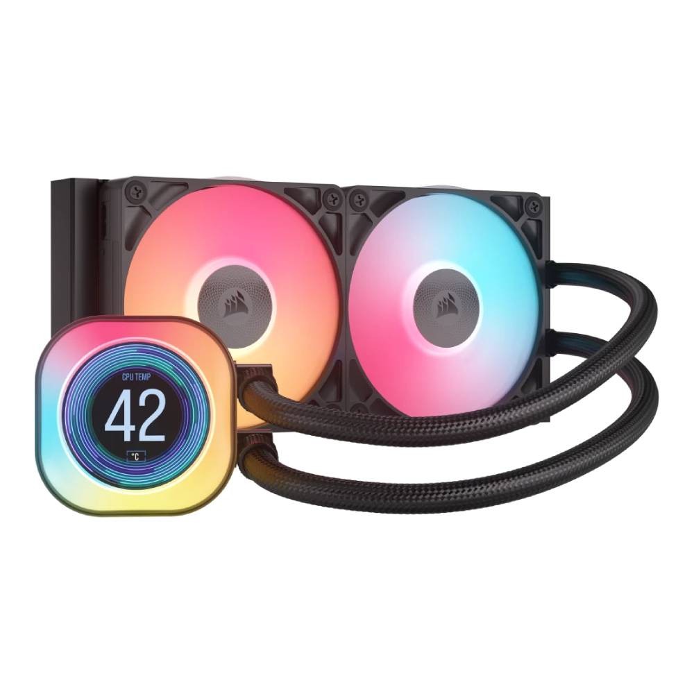 ชุดระบายความร้อนซีพียู Corsair iCUE LINK TITAN 240 RX LCD RGB Black (CW-9061022-WW) CPU Liquid Cooler