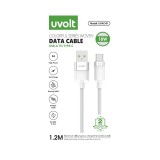 สายชาร์จ UVOLT USB-A to USB-C DATA Cable 18W 1.2M White