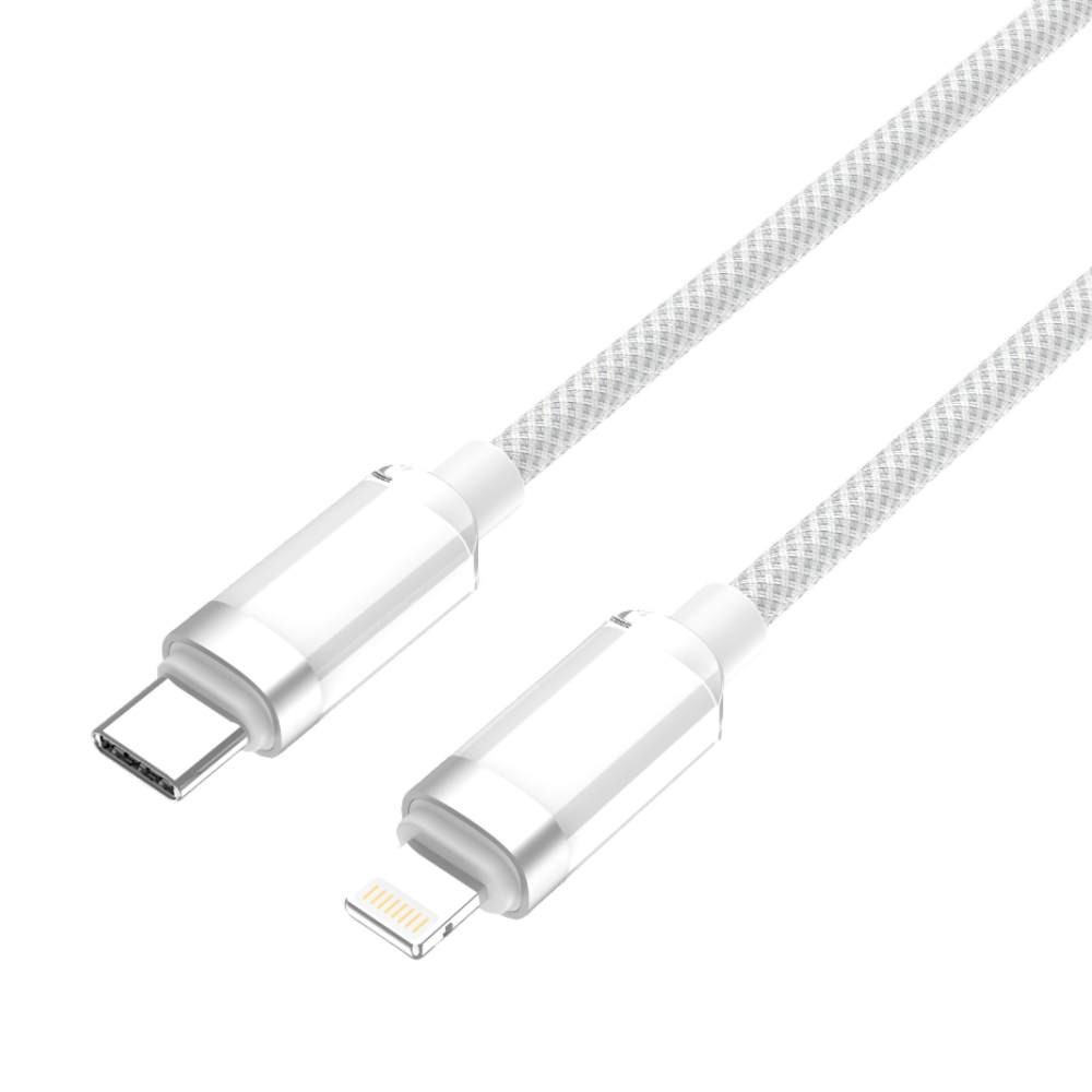 สายชาร์จ UVOLT USB-C to Lightning DATA Cable 27W 1.2M White