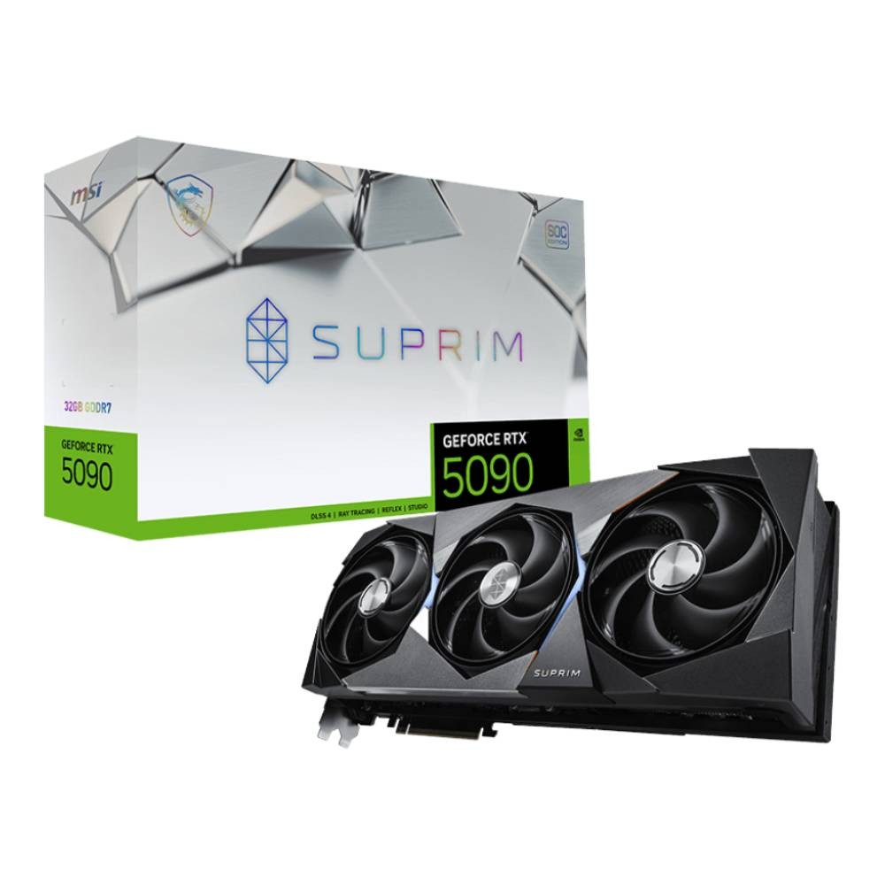 การ์ดจอ MSI GeForce RTX 5090 32G SUPRIM SOC 32GB GDDR7 512-bit