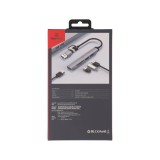 TECHPRO Port Hub 5-in-2 2xUSB 2.0/USB 3.0/Card reader SDTF Gray