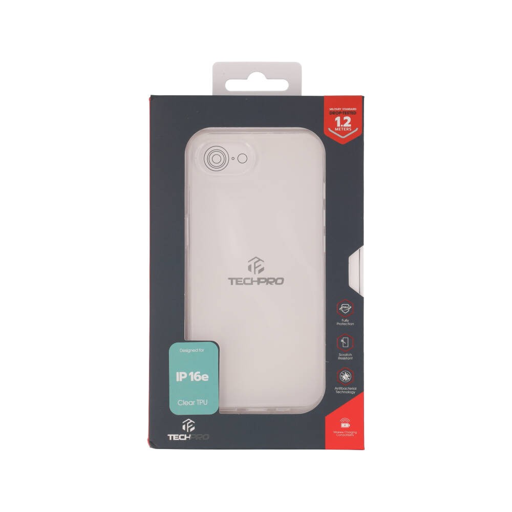 เคส TECHPRO iPhone 16e/17e TPU Transparent