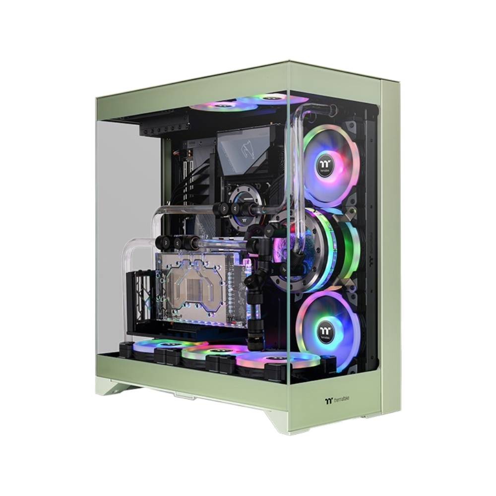 เคสคอมพิวเตอร์ Thermaltake CTE E550 TG Matcha Green Mid Tower (CA-1Z8-00MEWN-00)