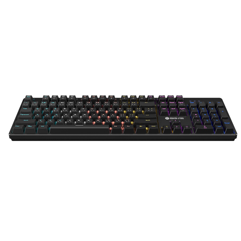 คีย์บอร์ดเกมมิ่ง Neolution E-Sport Gaming Keyboard Mechanical Black Hole Rainbow LED - Red switch