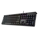 คีย์บอร์ดเกมมิ่ง Neolution E-Sport Gaming Keyboard Mechanical Black Hole Rainbow LED - Red switch