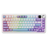 คีย์บอร์ดเกมมิ่ง Ajazz Gaming AK820MaxPlus Gasket Tri-Mod RGB Mountain Mist - Maila Switch