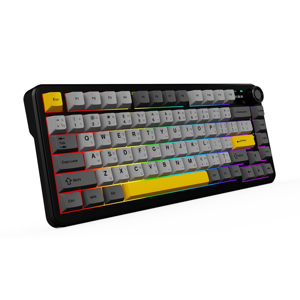 คีย์บอร์ดเกมมิ่ง Ajazz Gaming AK820MaxPlus Gasket Tri-Mod RGB Starrny Night - Maila Switch