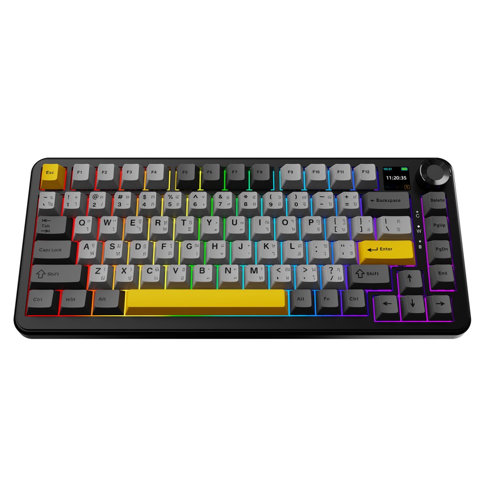 คีย์บอร์ดเกมมิ่ง Ajazz Gaming AK820MaxPlus Gasket Tri-Mod RGB Starrny Night - Maila Switch