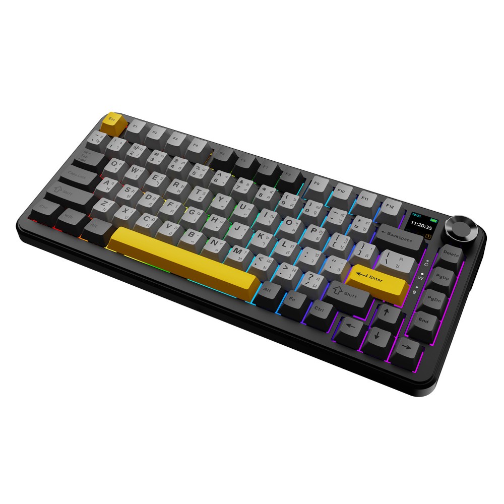 คีย์บอร์ดเกมมิ่ง Ajazz Gaming AK820MaxPlus Gasket Tri-Mod RGB Starrny Night - Maila Switch