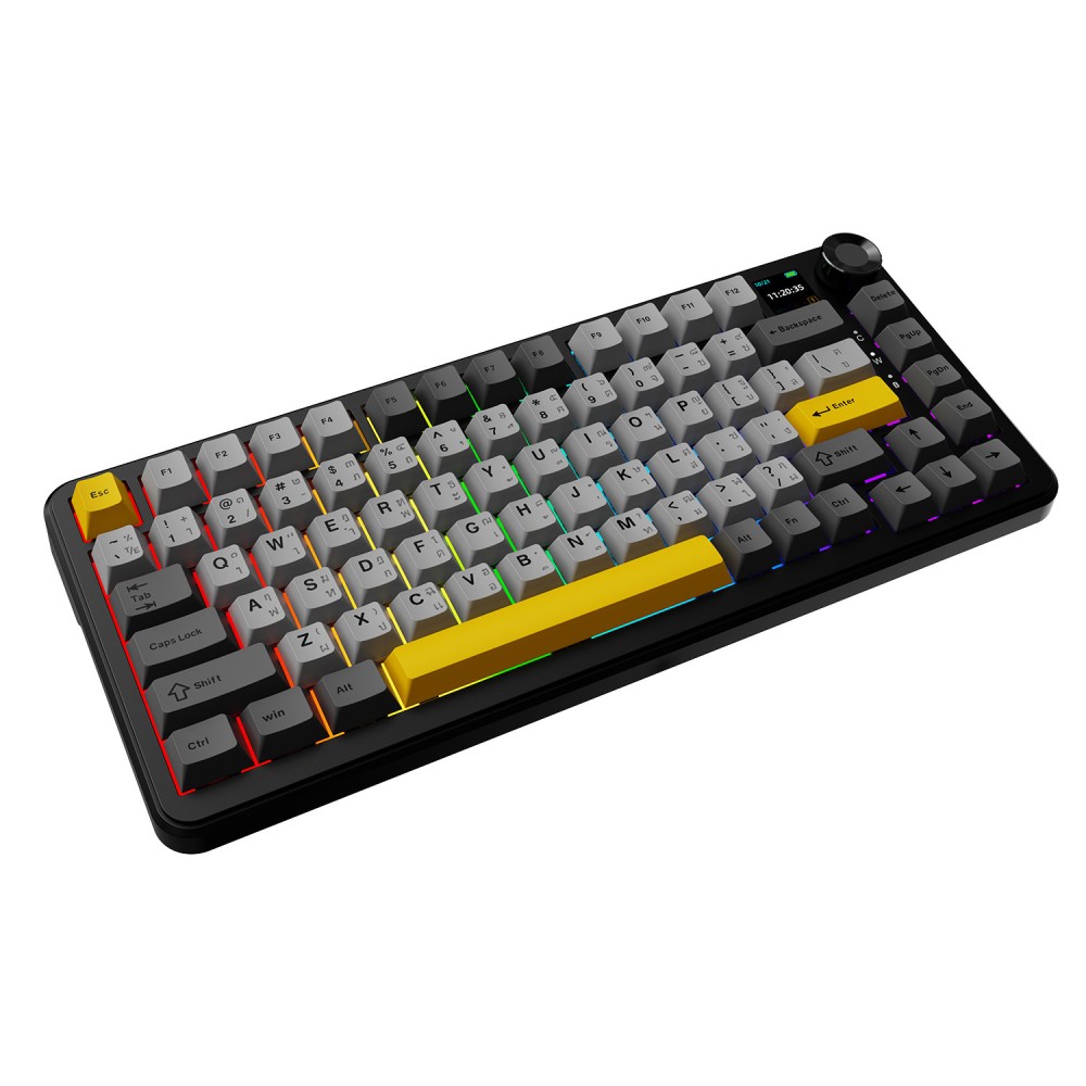 คีย์บอร์ดเกมมิ่ง Ajazz Gaming AK820MaxPlus Gasket Tri-Mod RGB Starrny Night - Maila Switch