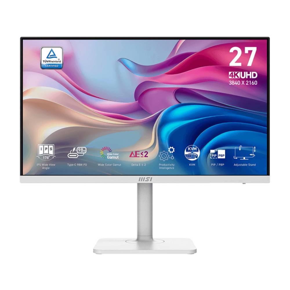 จอมอนิเตอร์ MSI MODERN MD272UPHW (IPS 4K 60Hz USB-C)
