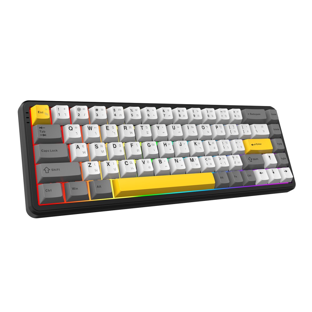 คีย์บอร์ดเกมมิ่ง Ajazz Gaming AK680Max HEHifi Tri-Mod RGB Starry Night - Magnetic Switch