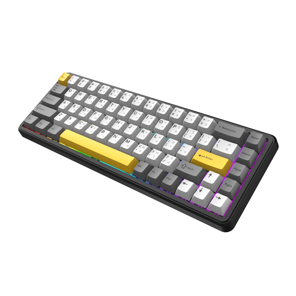 คีย์บอร์ดเกมมิ่ง Ajazz Gaming AK680Max HEHifi Tri-Mod RGB Starry Night - Magnetic Switch
