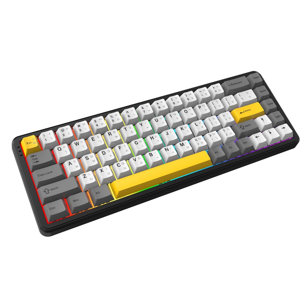 คีย์บอร์ดเกมมิ่ง Ajazz Gaming AK680Max HEHifi Tri-Mod RGB Starry Night - Magnetic Switch