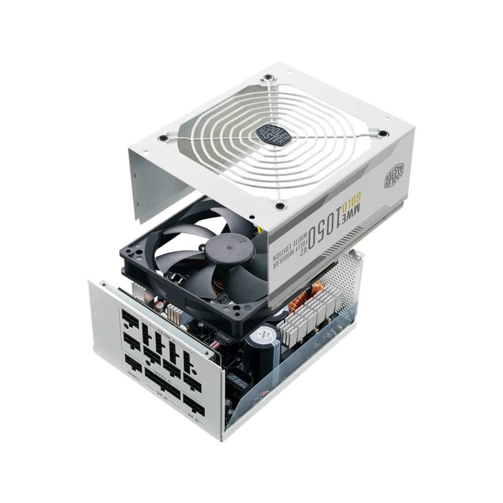พาวเวอร์ซัพพลาย Cooler Master MWE Gold V2 1050W ATX3.0 80 Plus Gold White Edition (MPE-A501-AFCAG-3G)