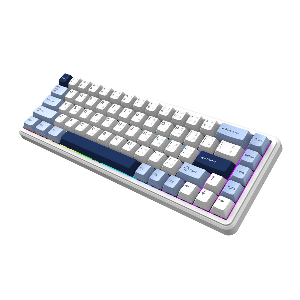 คีย์บอร์ดเกมมิ่ง Ajazz Gaming AK680Max HEHifi Tri-Mod RGB Cloud High - Magnetic Switch