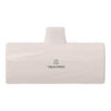 พาวเวอร์แบงค์ TECHPRO 5000 mAh Type-C PD (TP-PB5C) White