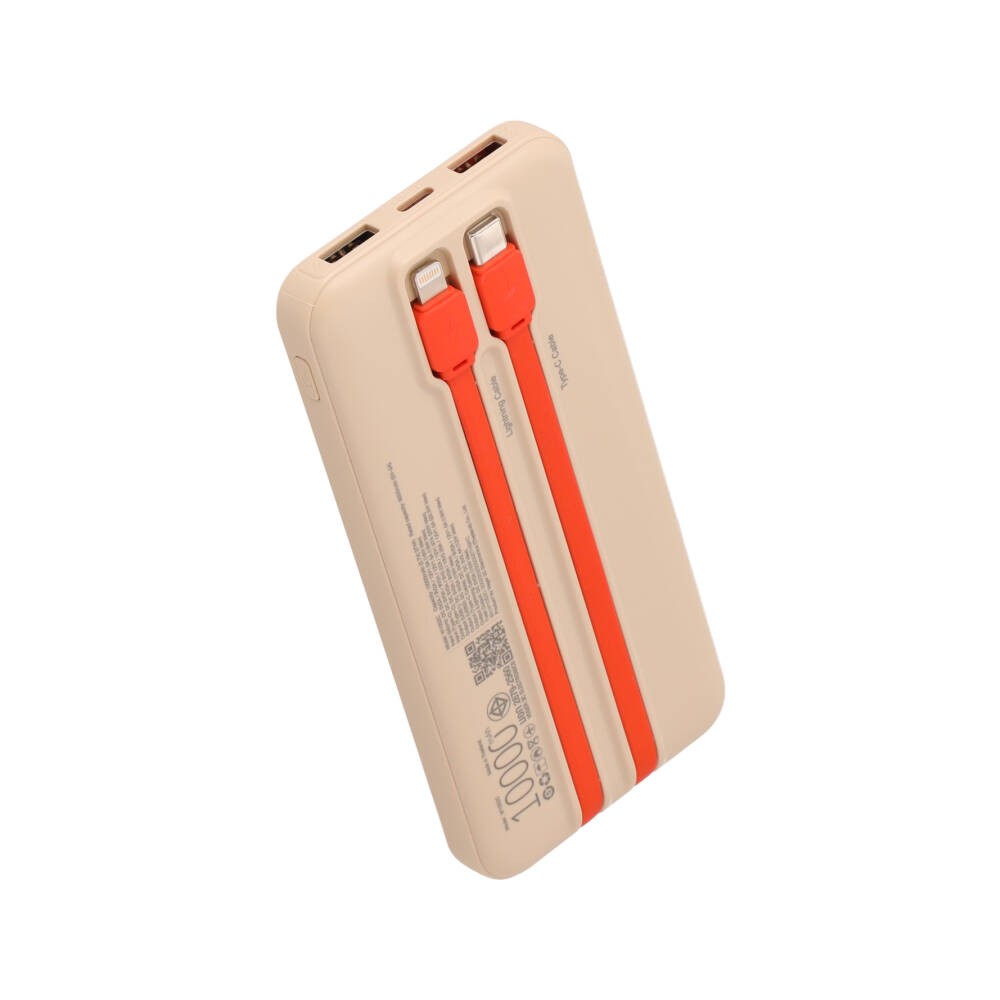 พาวเวอร์แบงค์ TECHPRO 10000 mAh (TP-PB10PD) Titanium Gold