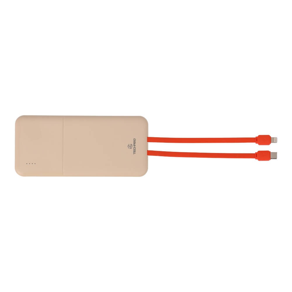 พาวเวอร์แบงค์ TECHPRO 10000 mAh (TP-PB10PD) Titanium Gold
