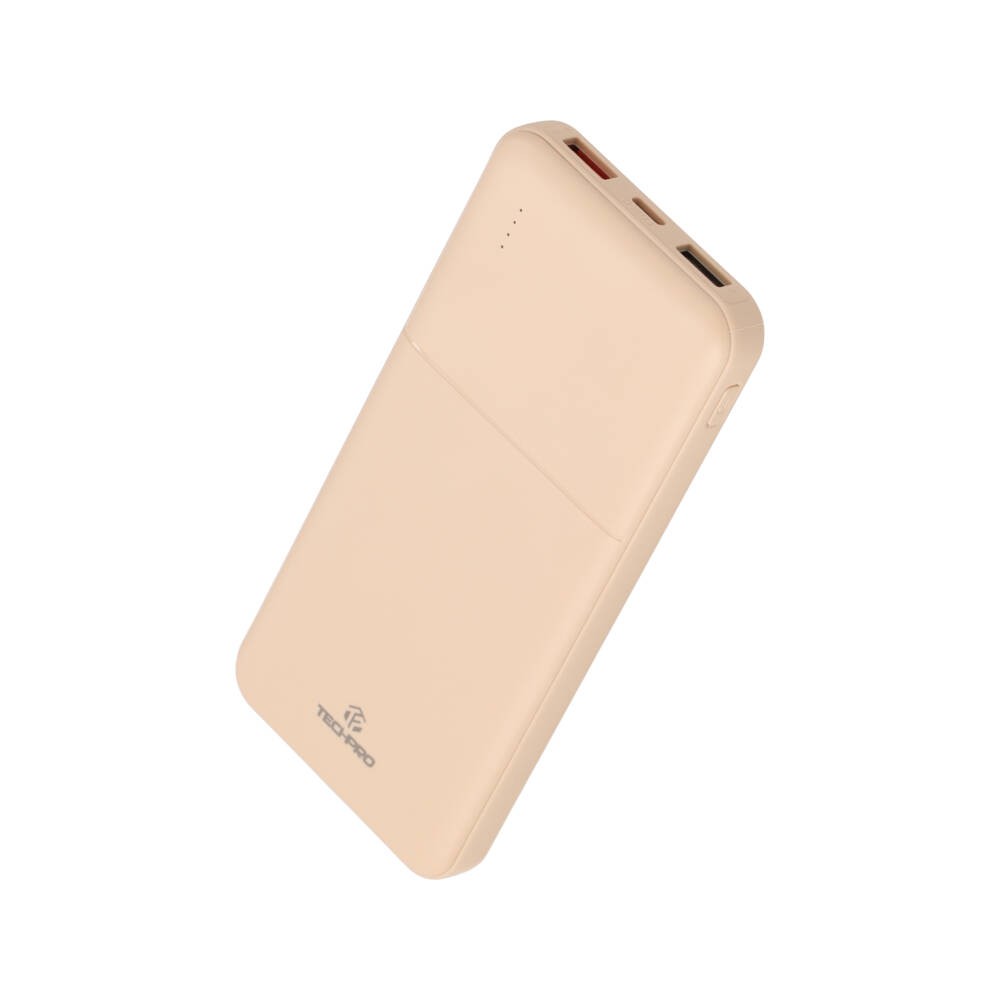 พาวเวอร์แบงค์ TECHPRO 10000 mAh (TP-PB10PD) Titanium Gold
