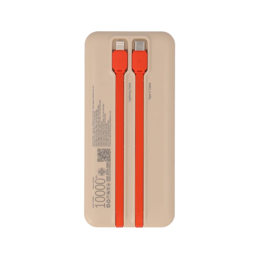 พาวเวอร์แบงค์ TECHPRO 10000 mAh (TP-PB10PD) Titanium Gold