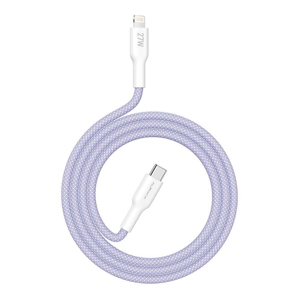 สายชาร์จ ALPHA.X USB-C to Lightning Cable 1.2M Purple (ALUSB-CL2)