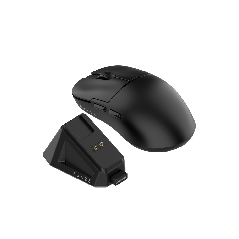 เมาส์เกมมิ่ง Ajazz AJ159P MC Tri-Mod Wireless Black