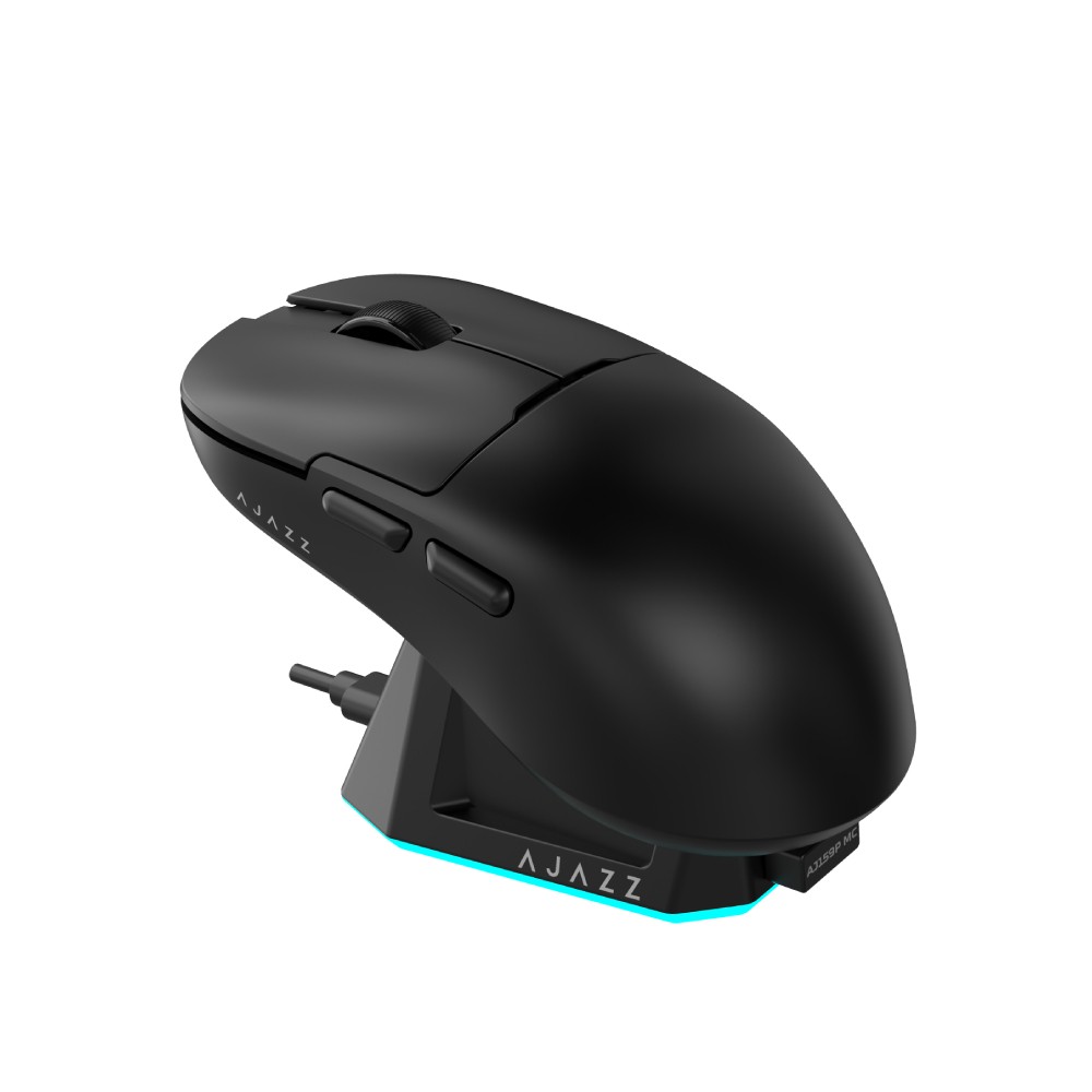 เมาส์เกมมิ่ง Ajazz AJ159P MC Tri-Mod Wireless Black