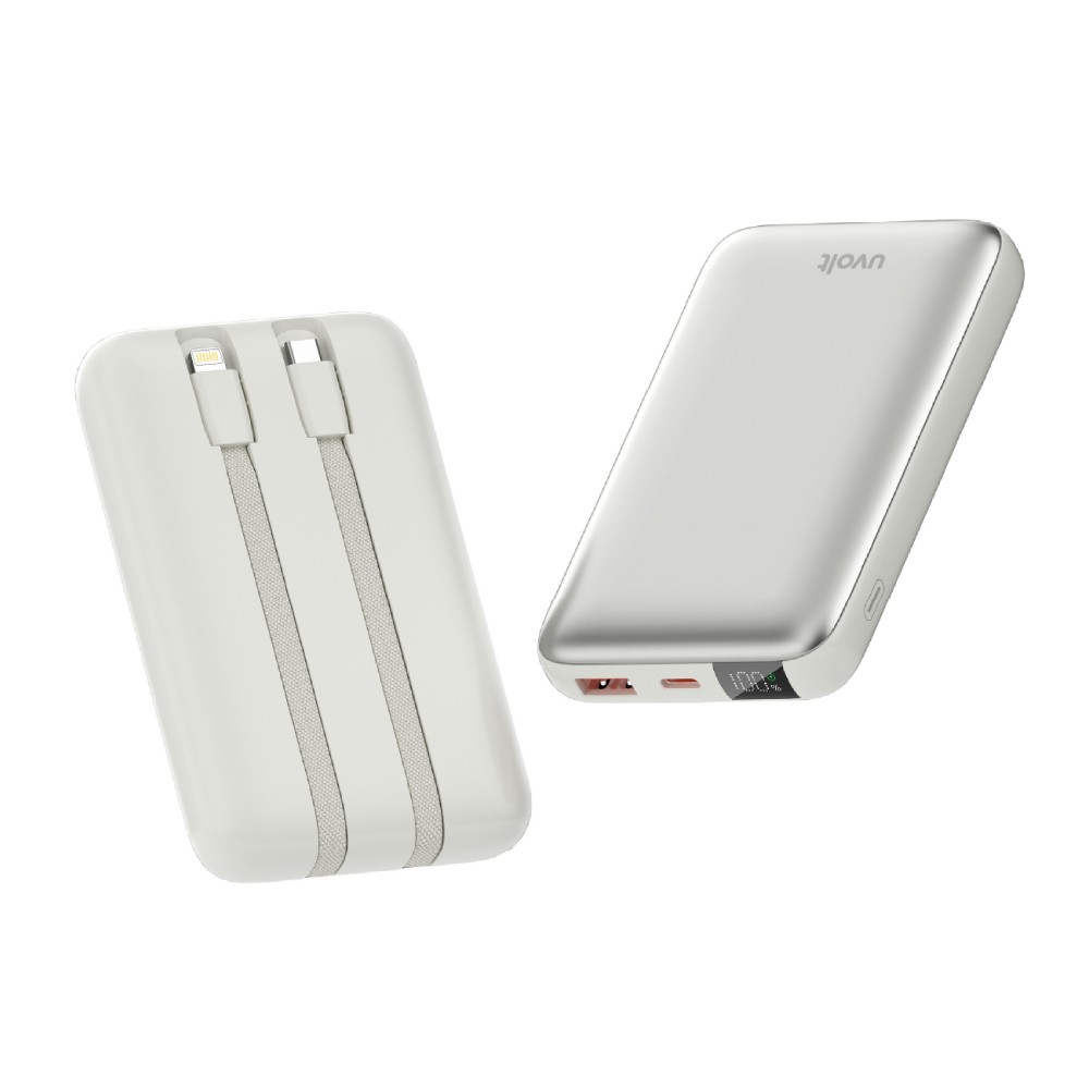 พาวเวอร์แบงค์ UVolt 10000 mAh (UVP10C-02) Titanuim Silver (CCC)