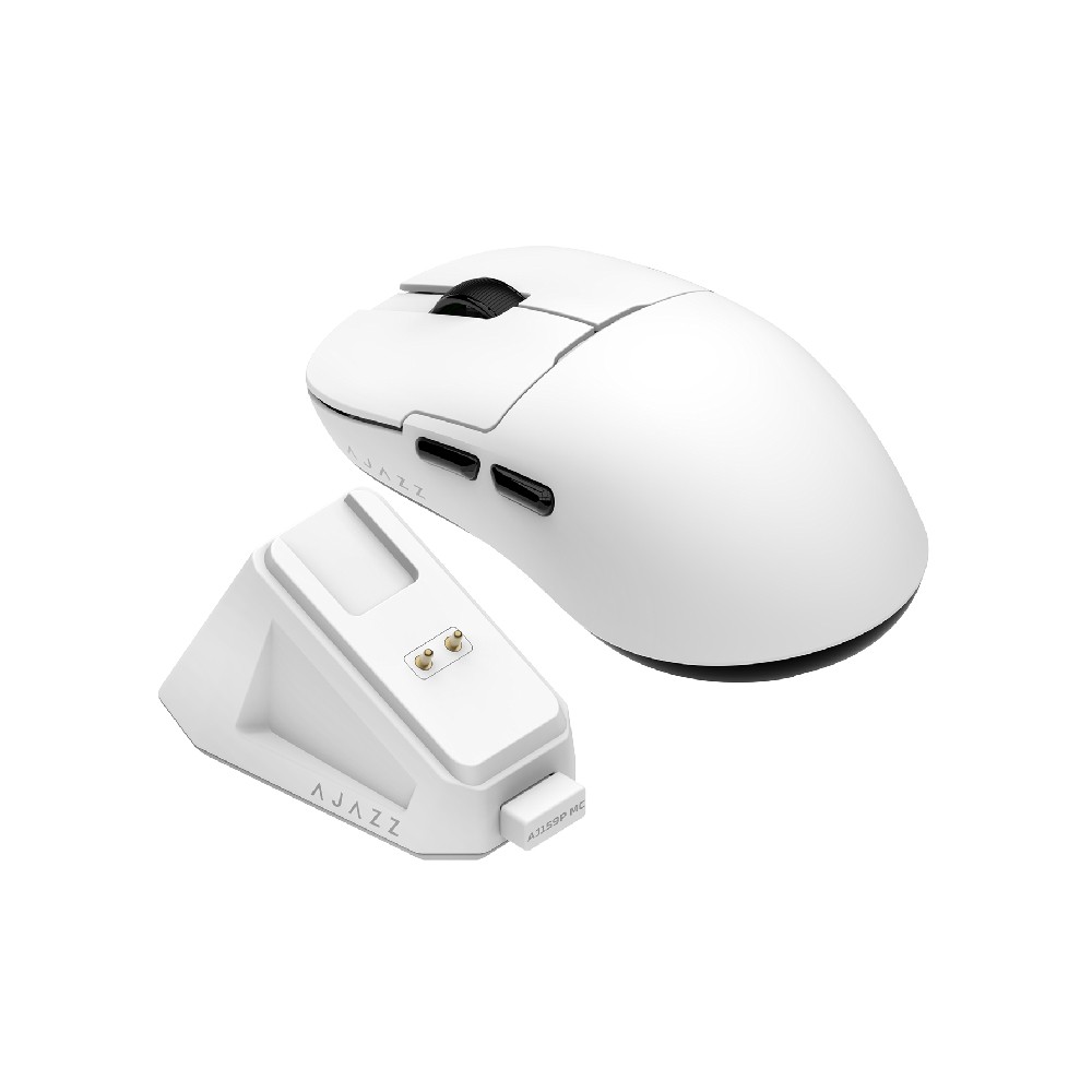 เมาส์เกมมิ่ง Ajazz AJ159P MC Tri-Mod Wireless White