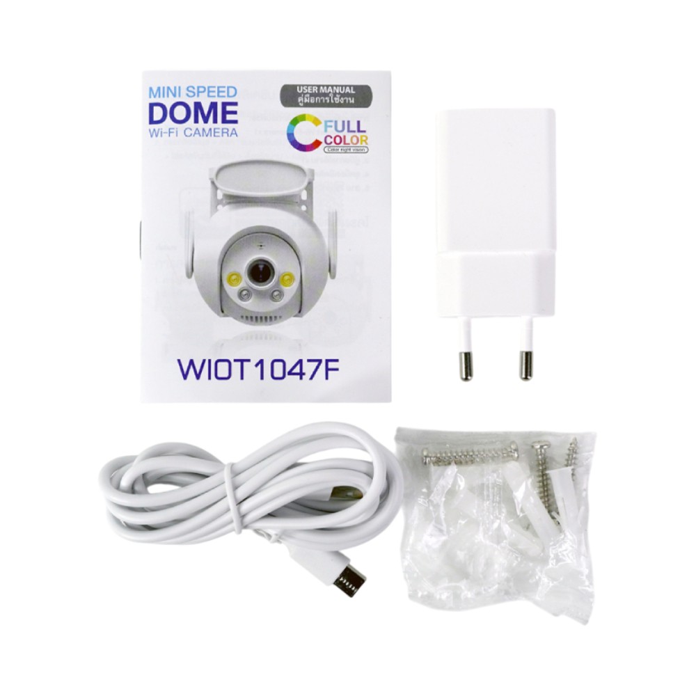 กล้องวงจรปิด WATASHI WIOT1047F Mini Speed Dome Wi-Fi Camera 4MP