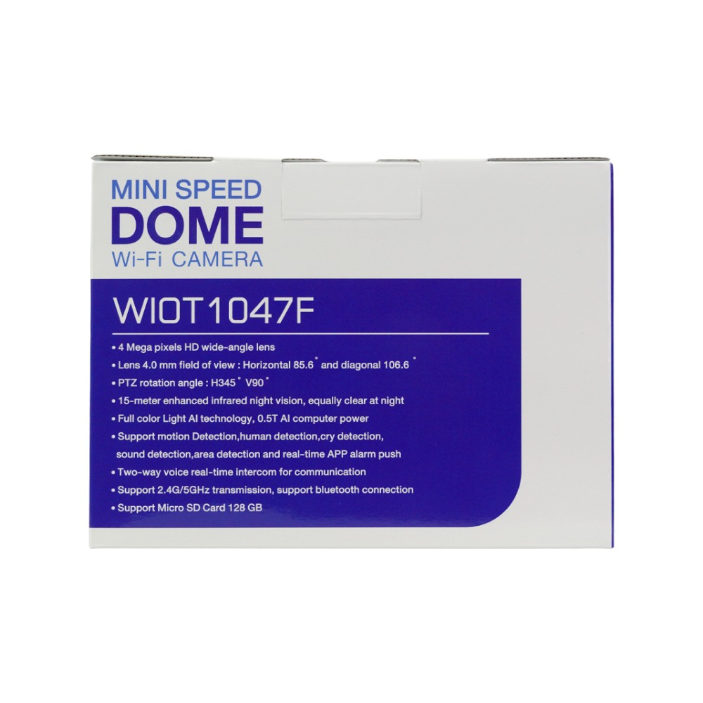 กล้องวงจรปิด WATASHI WIOT1047F Mini Speed Dome Wi-Fi Camera 4MP