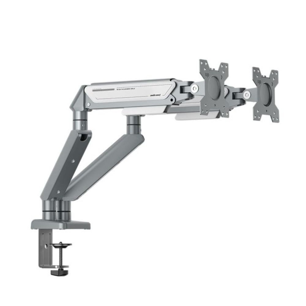 แขนจับจอมอนิเตอร์ ANDA SEAT Dual Monitor Arm Stealth II (AD-W-A6D-2S-FW) White