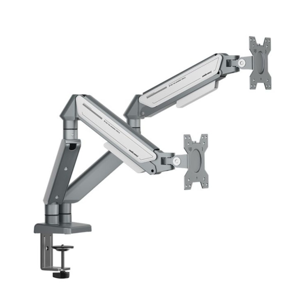 แขนจับจอมอนิเตอร์ ANDA SEAT Dual Monitor Arm Stealth II (AD-W-A6D-2S-FW) White