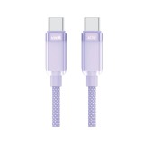 สายชาร์จ UVOLT USB-C to USB-C Cable DATA 60W 1.2M Purple (UVCC-01PU)
