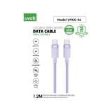 สายชาร์จ UVOLT USB-C to USB-C Cable DATA 60W 1.2M Purple (UVCC-01PU)