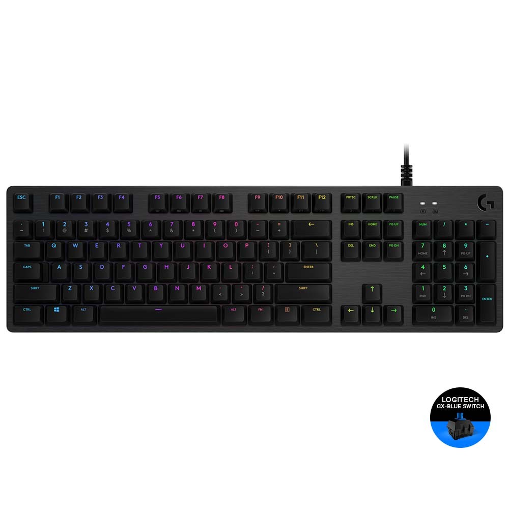Logitech Gaming Keyboard G512 RGB Mechanical Carbon Clicky