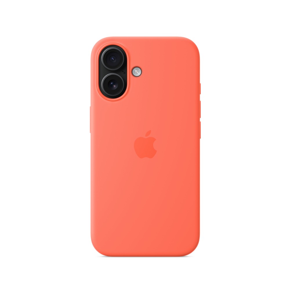 Apple iPhone 16 Silicone Case with MagSafe - Tangerine