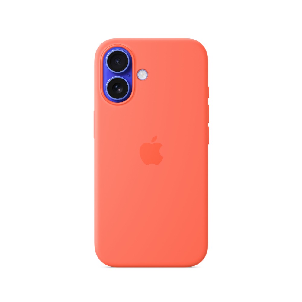 Apple iPhone 16 Silicone Case with MagSafe - Tangerine