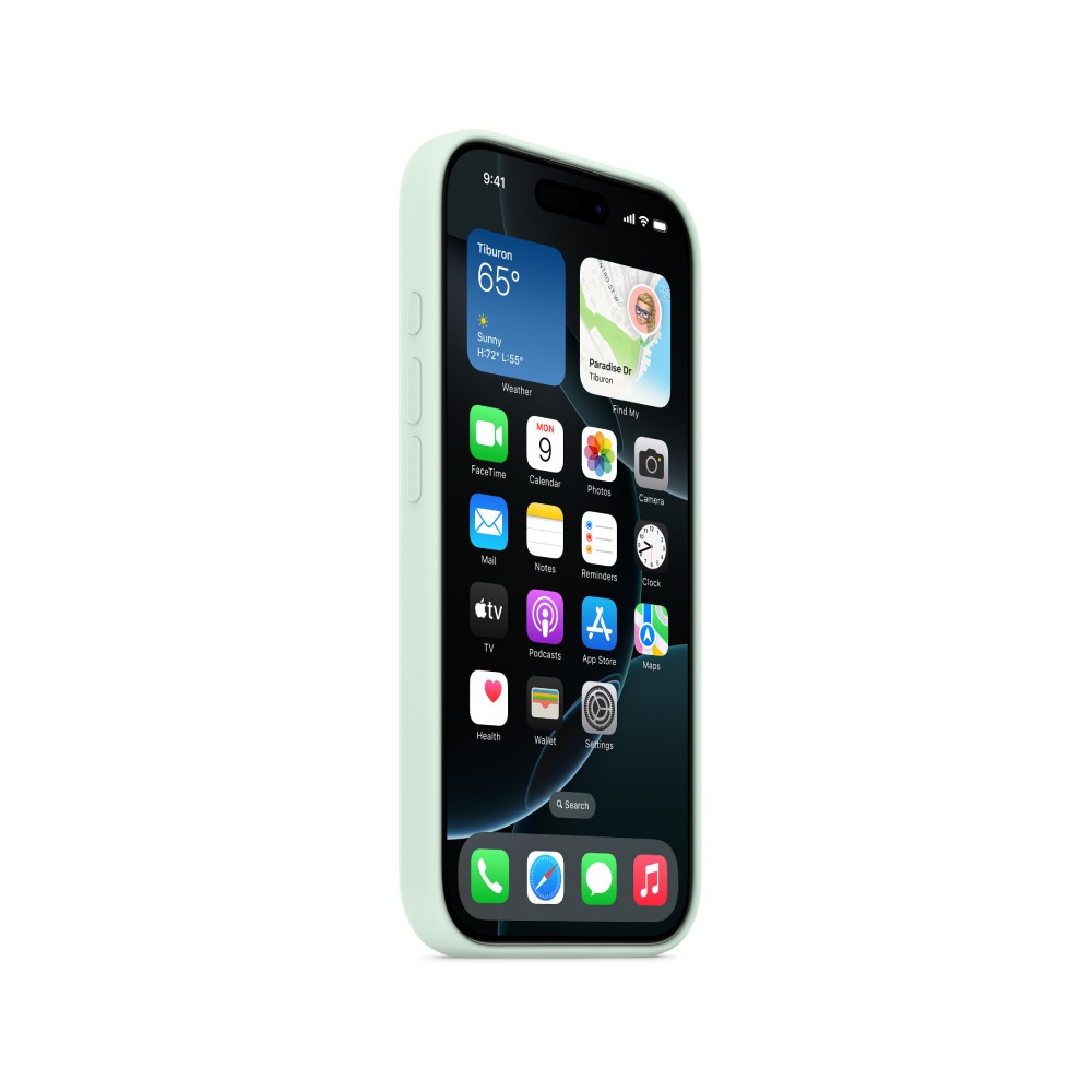 Apple iPhone 16 Pro Silicone Case with MagSafe - Aquamarine