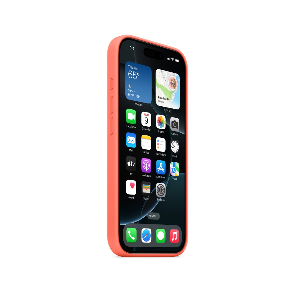 Apple iPhone 16 Pro Silicone Case with MagSafe - Tangerine
