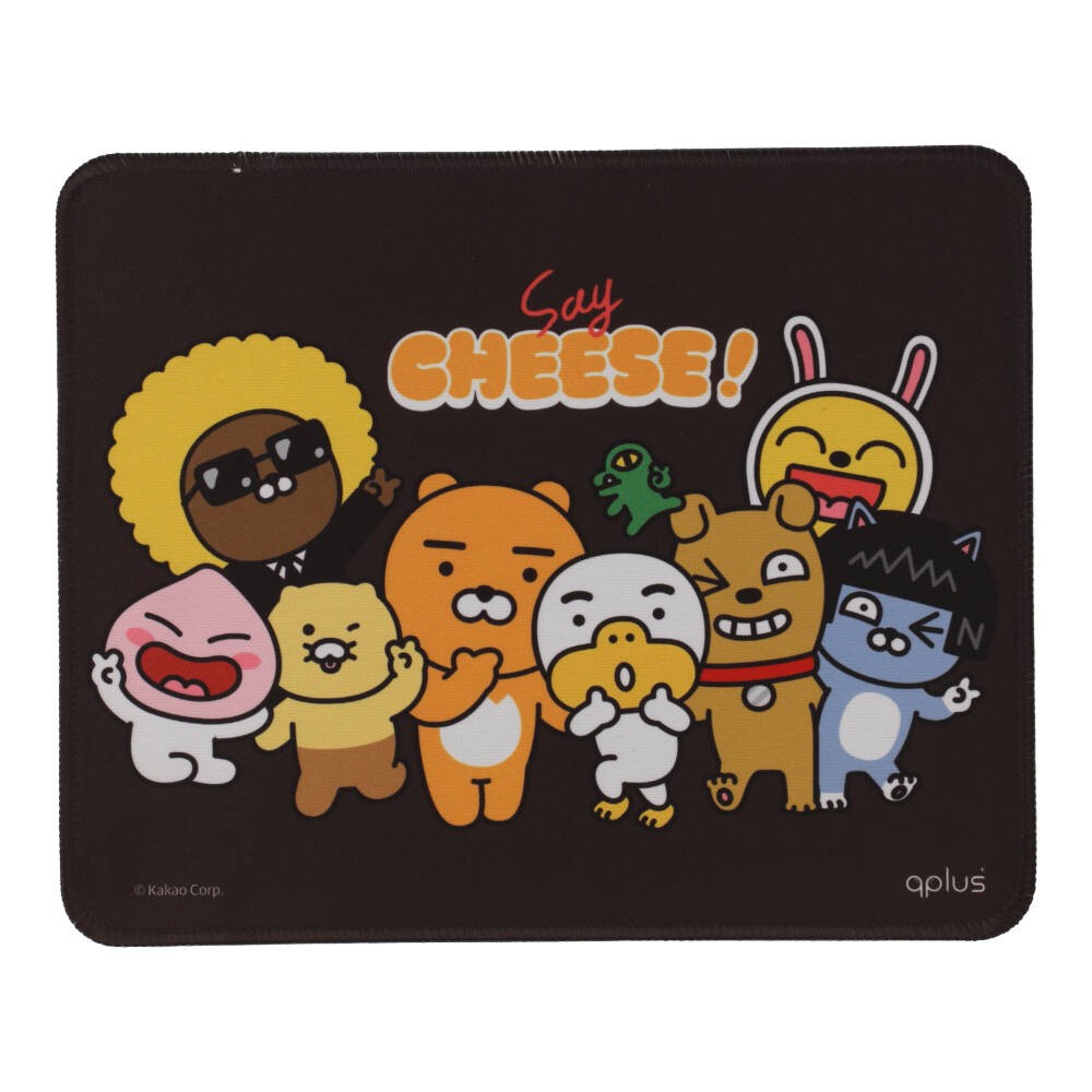 แผ่นรองเมาส์ QPLUS Mouse Pad x Kakao Say Cheese MP002 Black