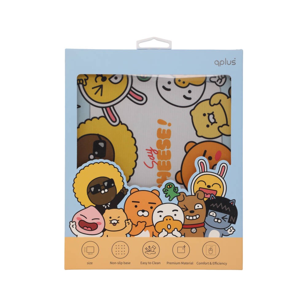 QPLUS x KAKAO แผ่นรองเมาส์ Say Cheese MP002 Blue