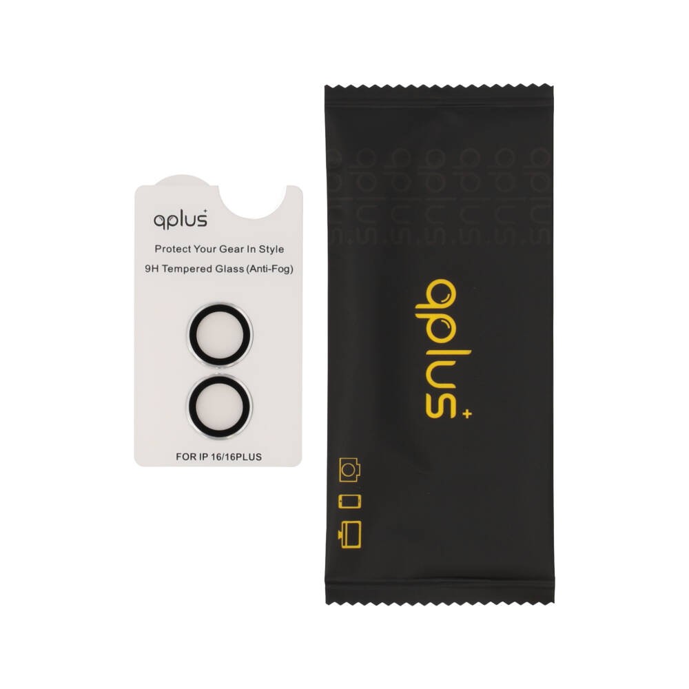 ฟิล์มกันเลนส์ QPLUS Camera Lens iPhone 16/16 Plus Silver