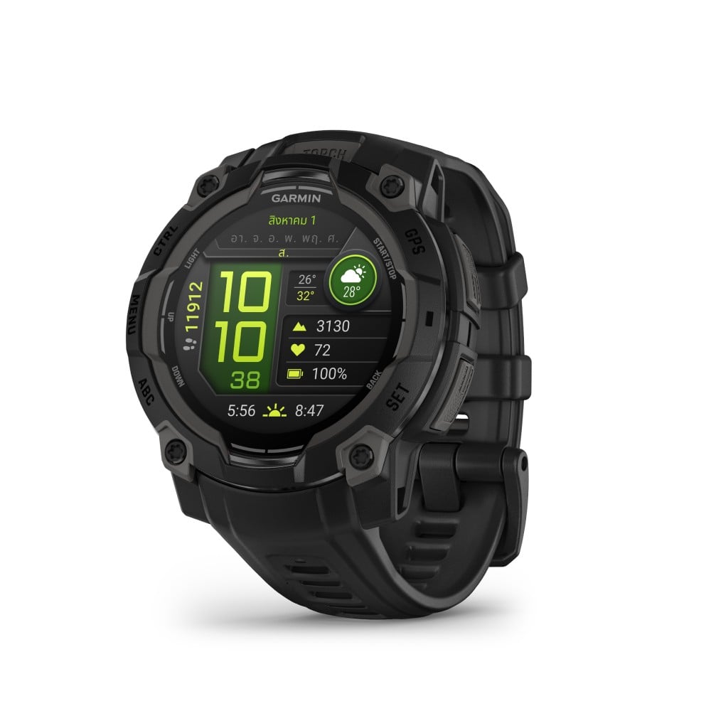 สมาร์ทวอช Garmin Instinct 3 45 mm AMOLED Black with Black Band